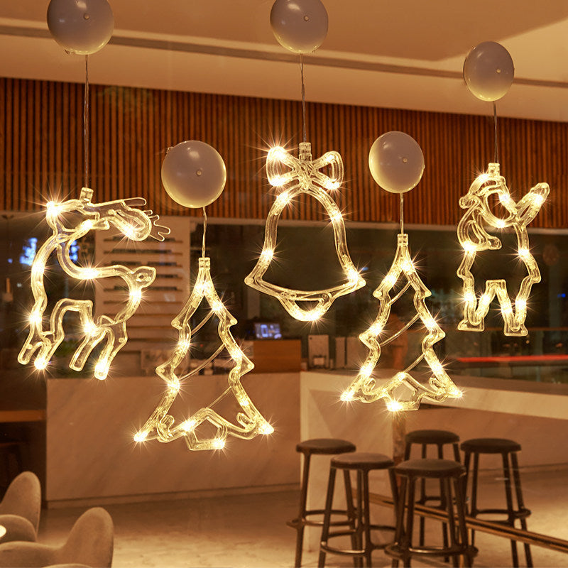 Star LED Christmas Suction Cup Lights for Festive Decor