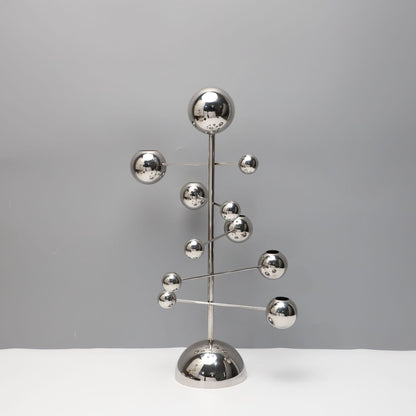 Modern Marble Metal Sculptural Candle Holder Decor