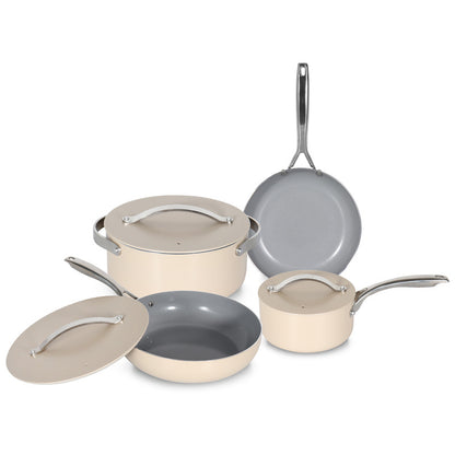 7Piece Aluminum Nonstick Cookware Set Ideal Gift